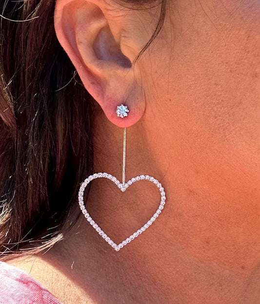 Heart Dangle Earrings