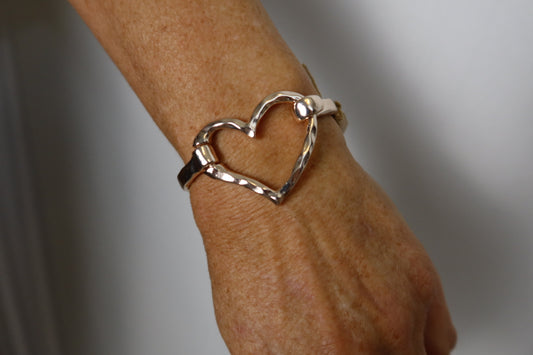 Heart Bangle Bracelet