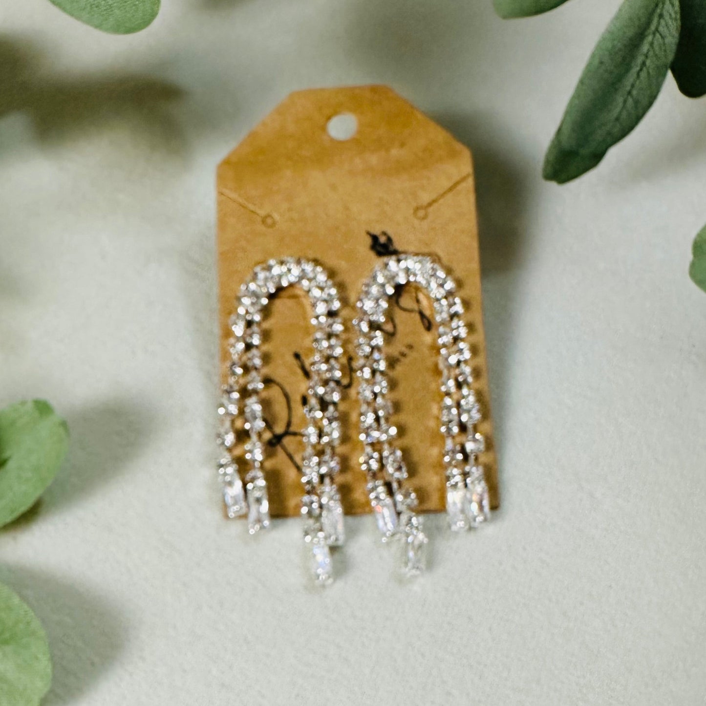 CZ Arch Shape Earrings