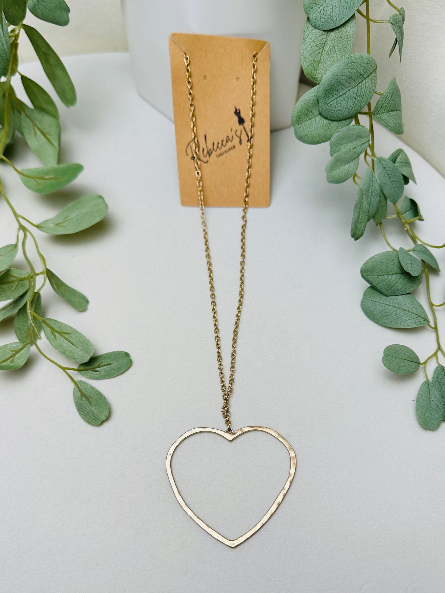 Hammered Heart Necklace